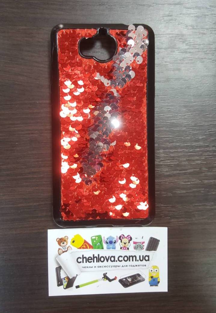 Накладка Sequins для Huawei Y5 2017 (MYA-U29) червона-1